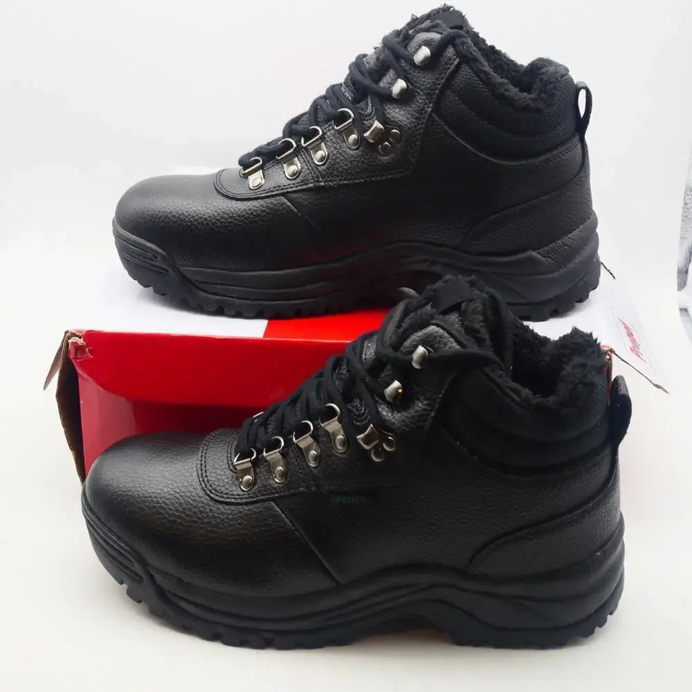 NEW Propet Men's 9 wide Cliff Walker North Boots Black Leather Waterproof
